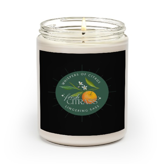 Elegant Citrus Branding Design Scented Candles