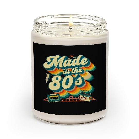 made in the 80s retro groovy Scented Candles