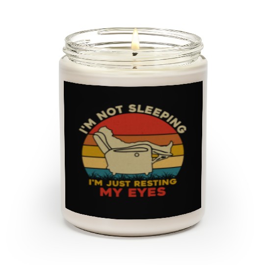 Resting My Eyes Scented Candles – Funny Dad Joke Gift