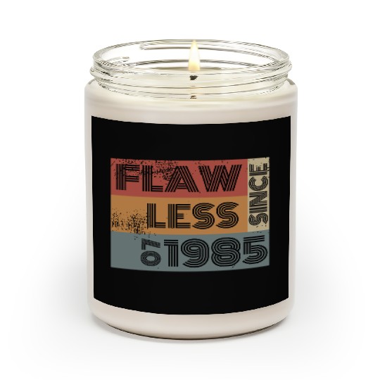 40th birthday Flawless since 07/1985 Scented Candles