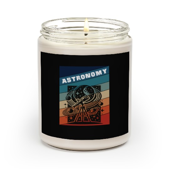 Astronomy Retro Style Scented Candles