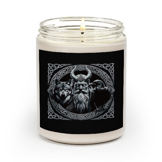 Viking Warrior Man Odin Thor Norman Walhalla Scented Candles