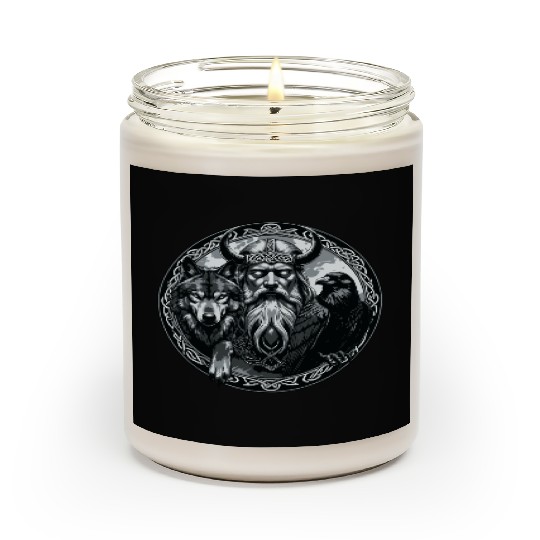 Viking Warrior Man Odin Thor Norman Walhalla Scented Candles