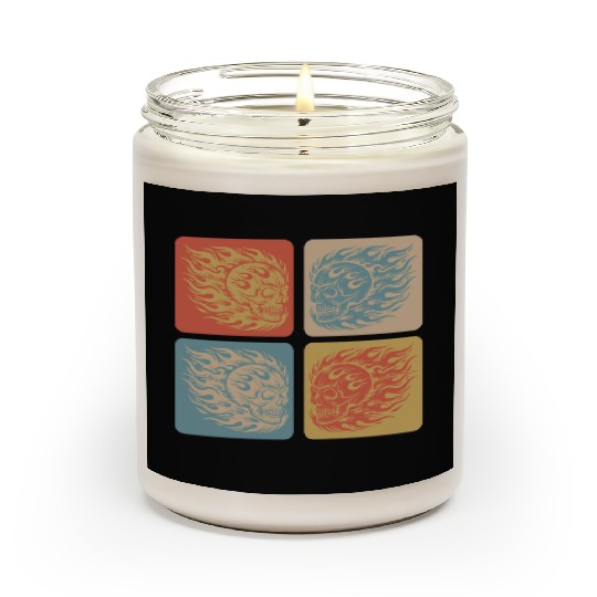 Flaming Skull - Biker Scented Candles