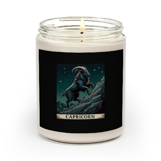 Zodiac Card Capricorn Scented Candles