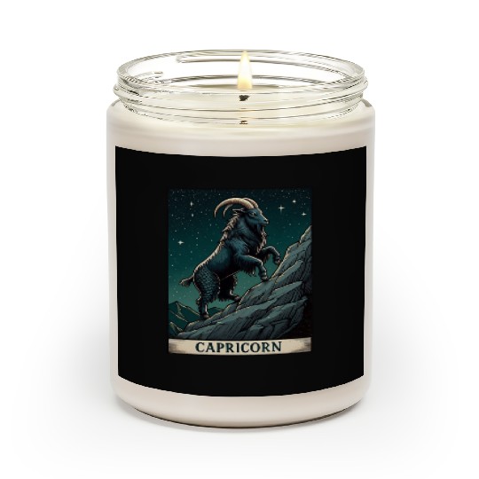 Zodiac Card Capricorn Scented Candles