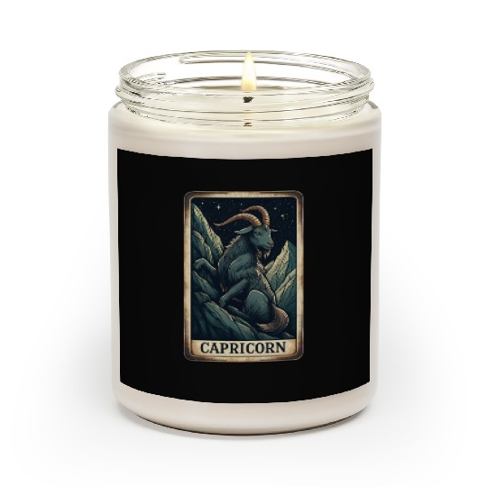 Zodiac Card Capricorn Scented Candles