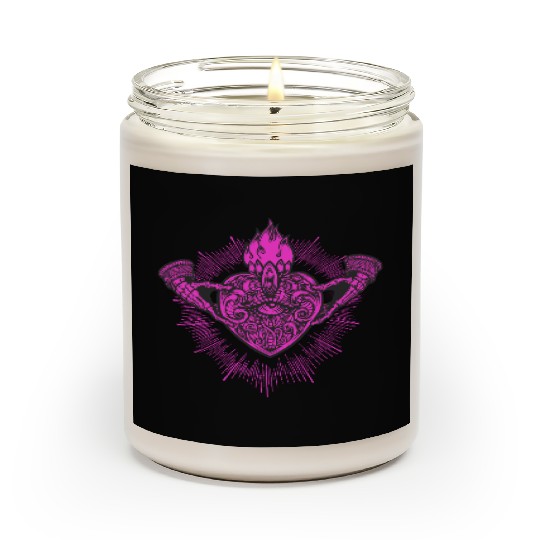 Sacred Heart Claddagh Symbol Pink Scented Candles