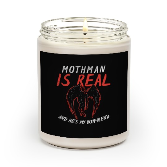 Mothman Is My Boyfriend For Cryptid Lover Scented Candles