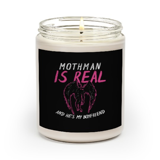 Mothman Is My Boyfriend For Cryptid Lover Scented Candles