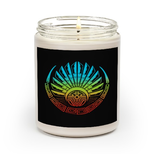 Mayan And Aztec Quetzalcoatl Maya Tribal Scented Candles