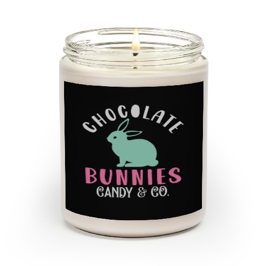 Chocolate Bunnies Candy & Co Happy Easter Holiday Scented Candles