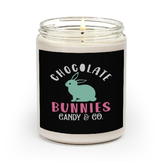 Chocolate Bunnies Candy & Co Happy Easter Holiday Scented Candles