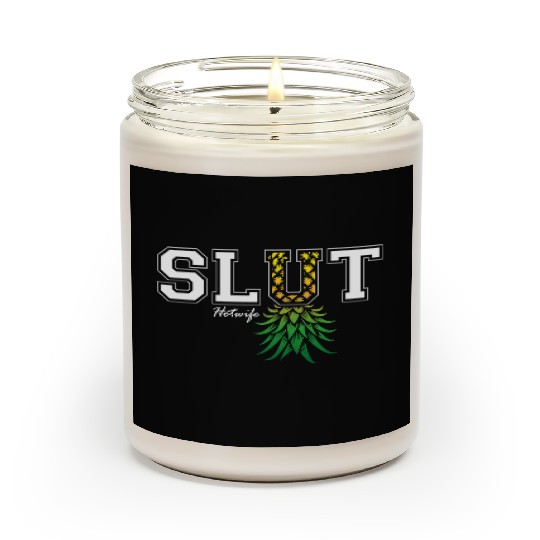 Upside Down Pineapple Hotwife Swinger Open Scented Candles
