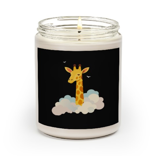 Gentle Giraffe Above the Clouds – Dreamy Motif Scented Candles
