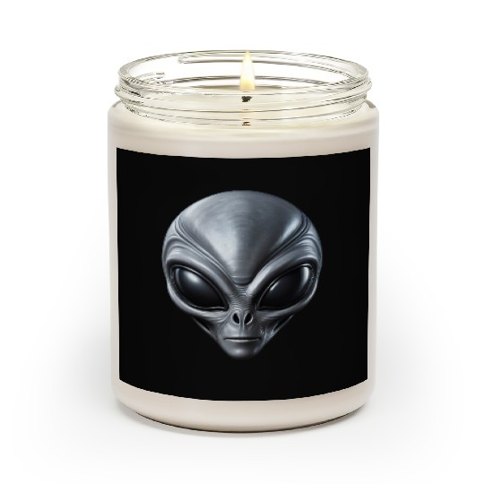 Small Grey Alien Extraterrestrial ET Being Scented Candles