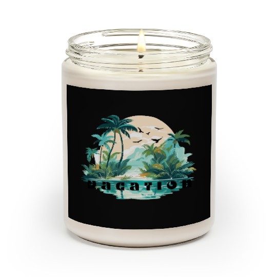 "Vacation Mode On" Scented Candles – Relaxed, Stylish & Tr