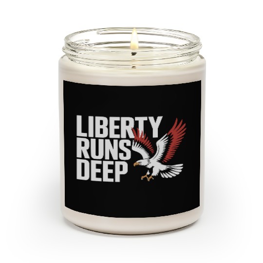Bold Liberty Runs Deep Eagle Scented Candles