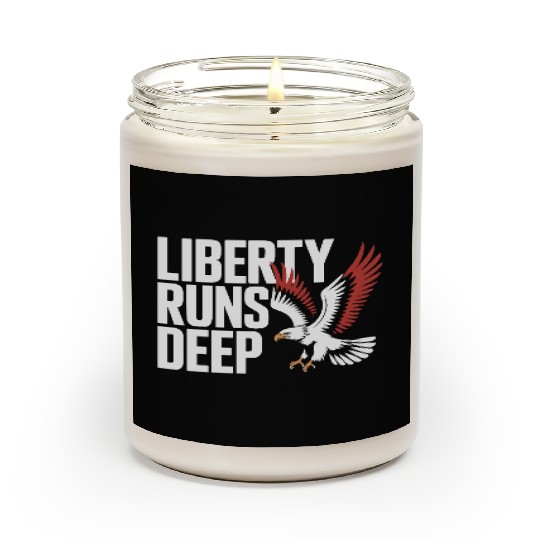 Bold Liberty Runs Deep Eagle Scented Candles