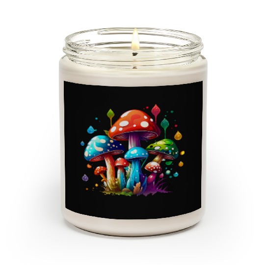 Nature's Psychedelic Mushrooms Scented Candles