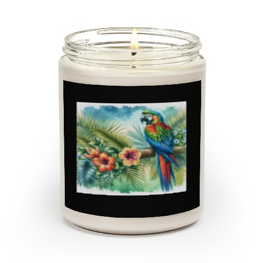 Majestic Macaw Parrot Scented Candles