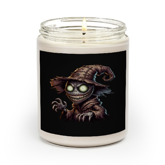 Evil Scarecrow Witch – Creepy Halloween Horror Scented Candles