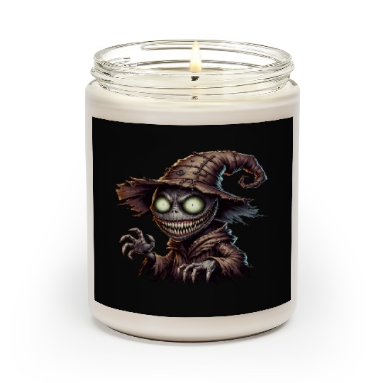 Evil Scarecrow Witch – Creepy Halloween Horror Scented Candles