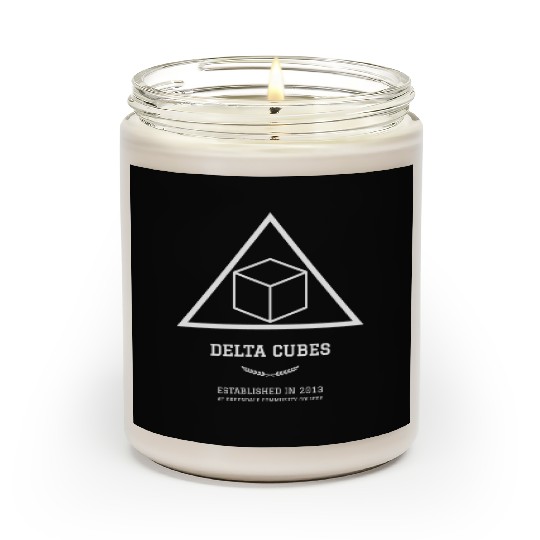 DELTA CUBES (white lettering) Scented Candles