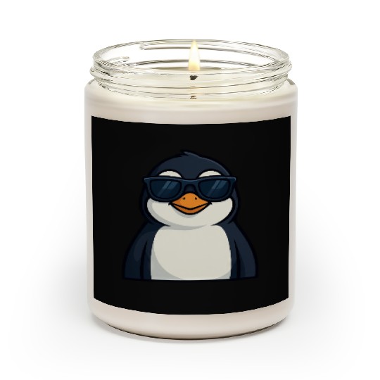 Cool penguin with sunglasses summer funny Scented Candles
