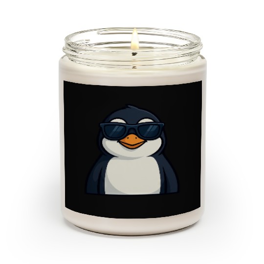 Cool penguin with sunglasses summer funny Scented Candles