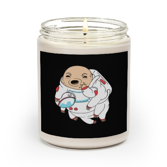 Water Bear Lover Tardigrade Astronaut Scented Candles
