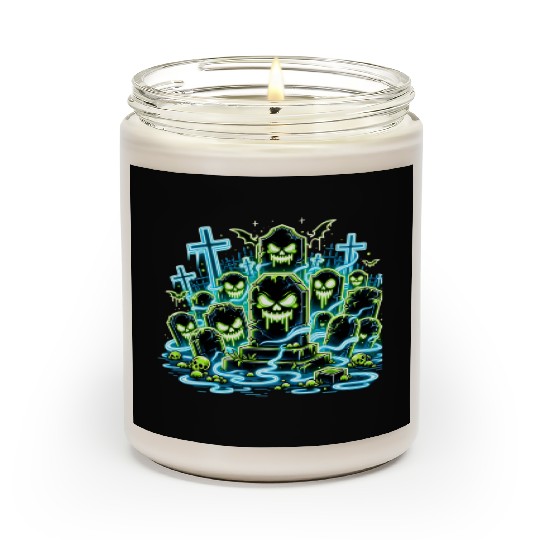 Neon Tomb Uprising – Glowing Graveyard Ghouls Scented Candles
