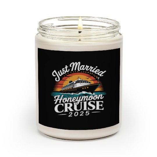 Just Married Honeymoon Cruise 2025 Adventure Scented Candles
