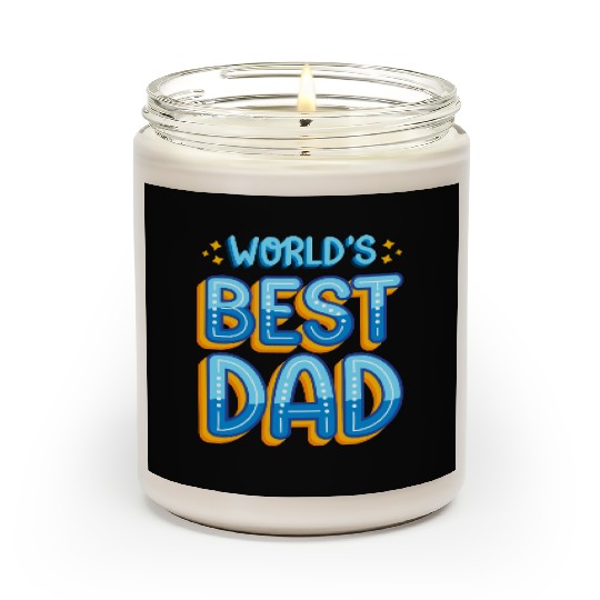 World's Best Dad: Father's Day Gift for Dad Scented Candles