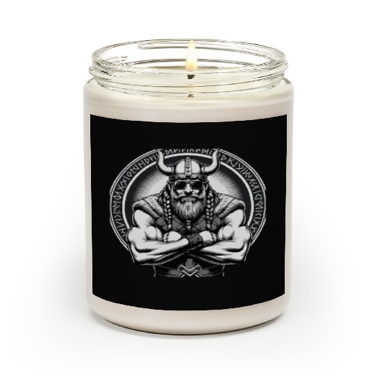 Viking Warrior Man Odin Thor Norman Walhalla Scented Candles