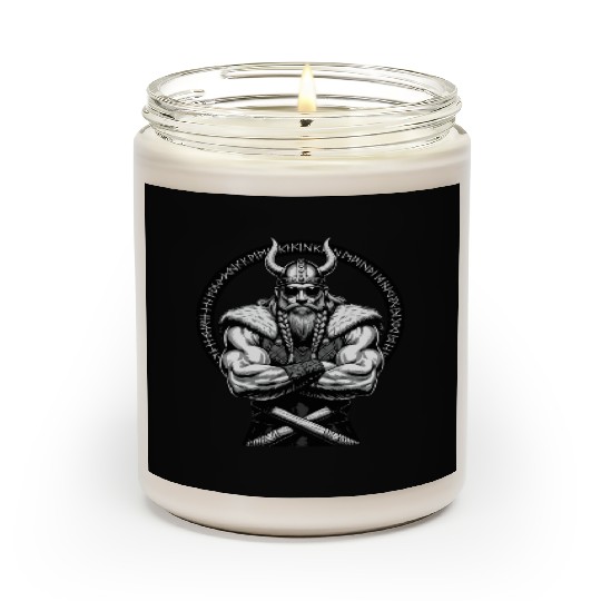 Viking Warrior Man Odin Thor Norman Walhalla Scented Candles