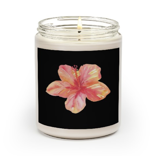 Hibiscus flower Scented Candles