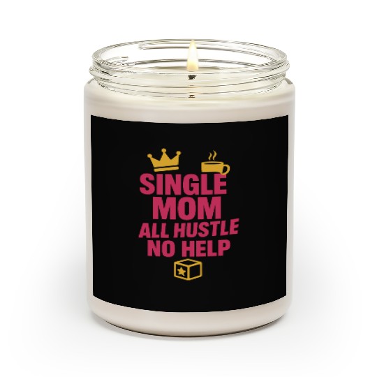 Single Mom Life Chaos Coordinator Wine Coffee Scented Candles