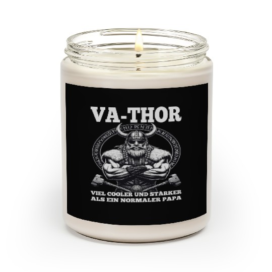 Viking Warrior Man Odin Thor Norman Walhalla Scented Candles
