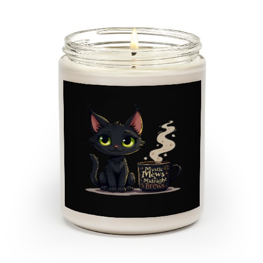 Mystic Mews & Midnight Brews - Black Cat & Magic Scented Candles