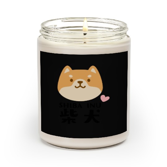 Kawaii Shiba Inu Brown Scented Candles