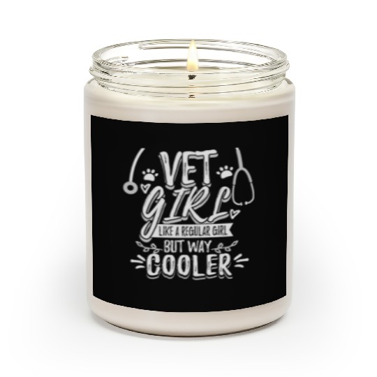 Cool Vet Girl Gift For Veterinary Technicians Scented Candles