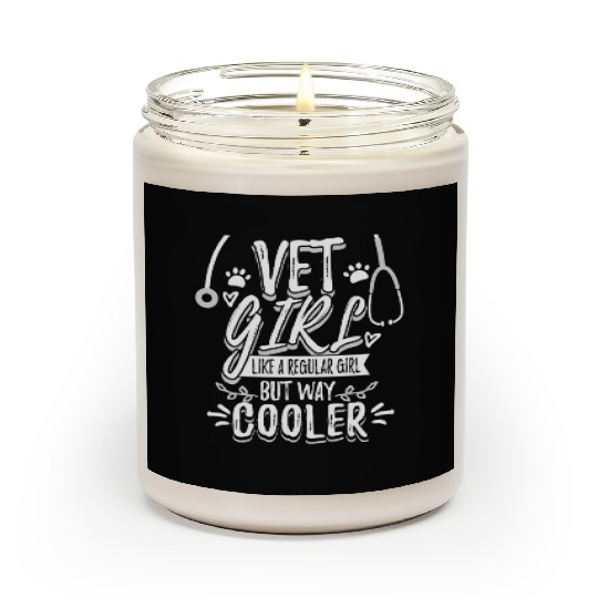 Cool Vet Girl Gift For Veterinary Technicians Scented Candles