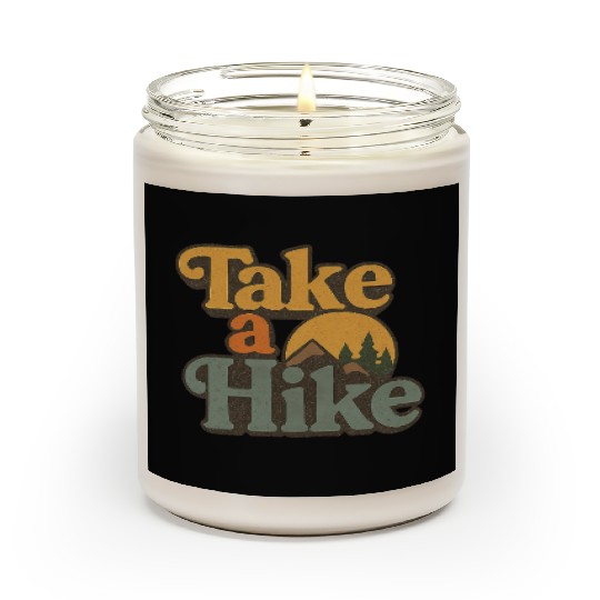 Take A Hike Retro Mountain Scented Candles