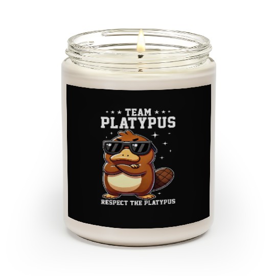 Funny Team Platypus Respect The Platypus Cool Scented Candles