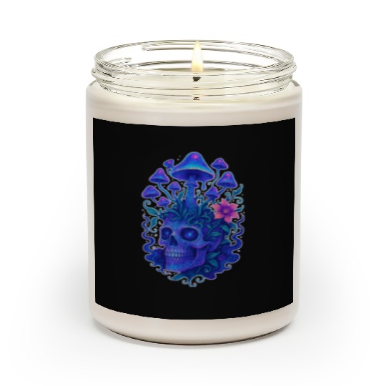 Fungi Mind - Trippy Skull Bloom Scented Candles