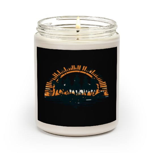Western Cowboys at Sunset Scented Candles