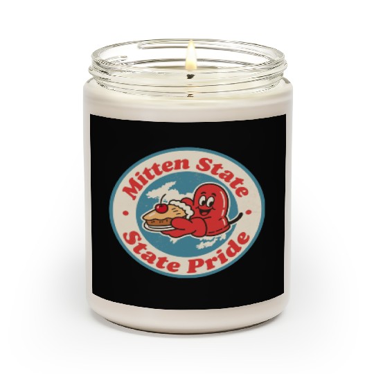 Great Lakes Charm Michigan Mitten Vintage Style Scented Candles