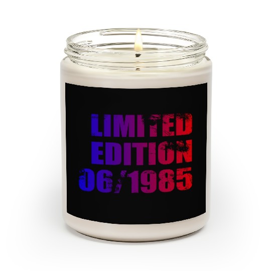 40th birthday Limited Edition 06/1985 Scented Candles