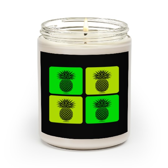 Pop Art Pineapple Scented Candles